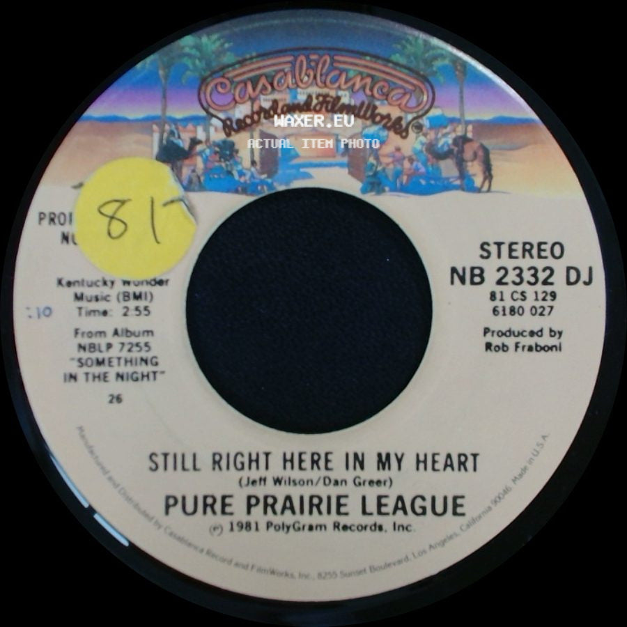 Pure Prairie League - Still Right Here In My Heart / Still Right Here In My Heart side A