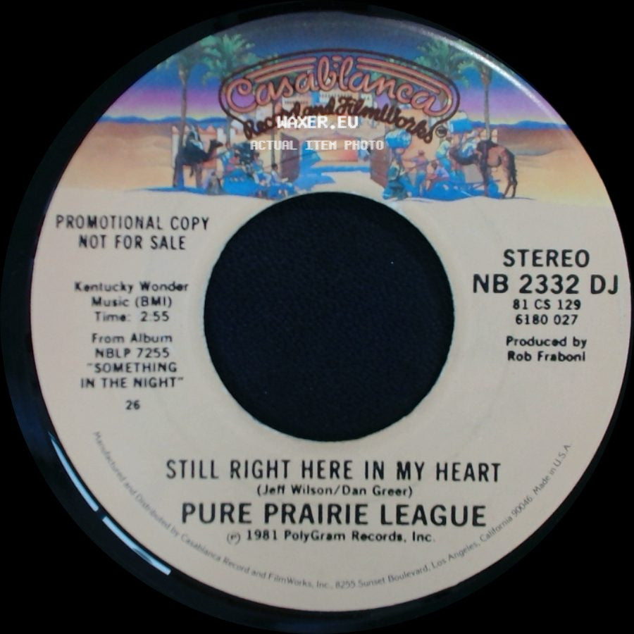 Pure Prairie League - Still Right Here In My Heart / Still Right Here In My Heart side B