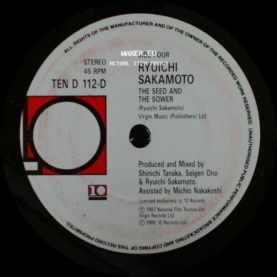 Ryuichi Sakamoto - The Seed And The Sower / Merry Christmas Mr. Lawrence side A