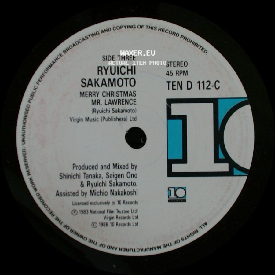 Ryuichi Sakamoto - The Seed And The Sower / Merry Christmas Mr. Lawrence side B