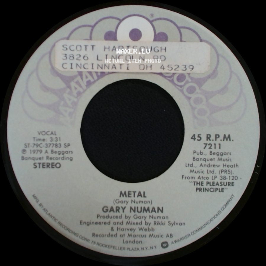 Gary Numan - Metal / Cars side A