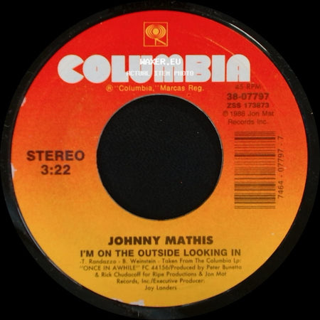 Johnny Mathis - I'm On The Outside Looking In / Just Like You side A