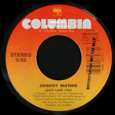 Johnny Mathis - I'm On The Outside Looking In / Just Like You side B