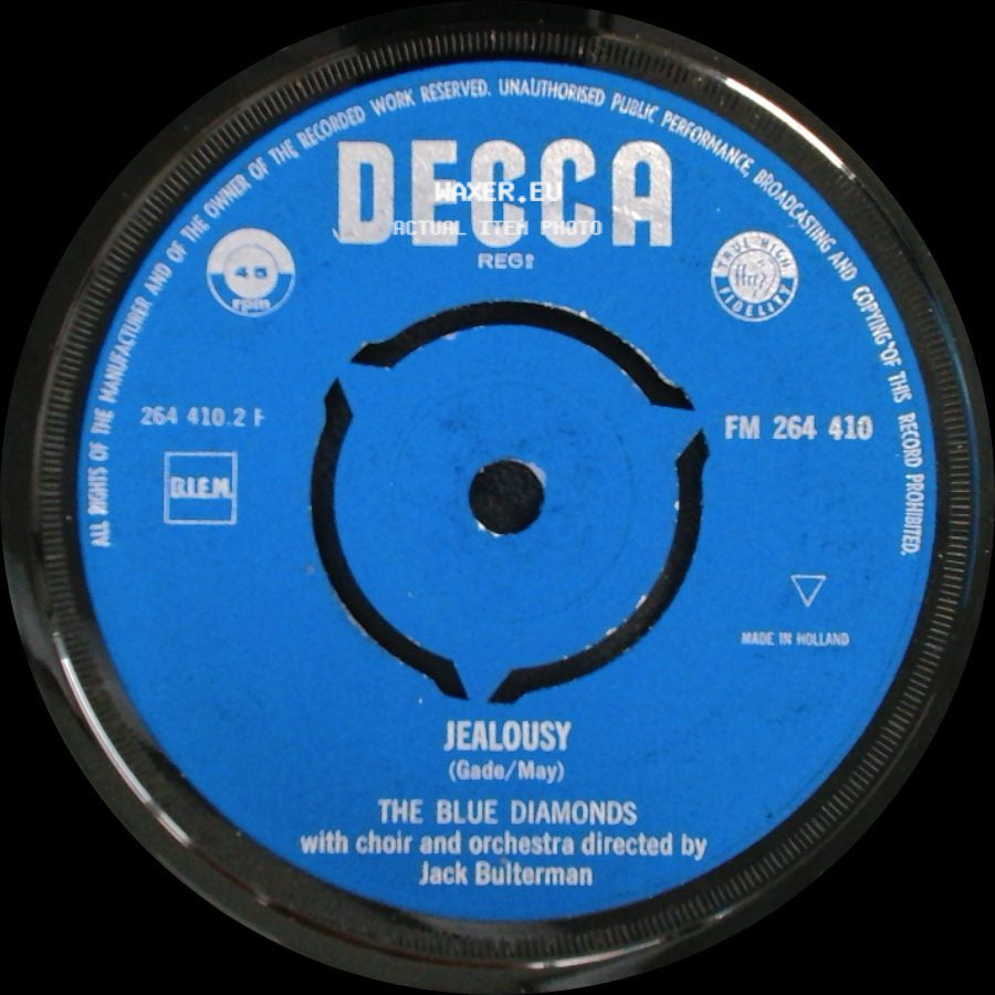 The Blue Diamonds - Jealousy / Little Ship side A