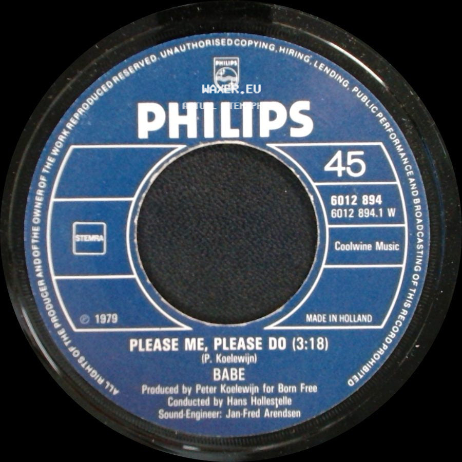 Babe - Please Me, Please Do / The King Is Back side A