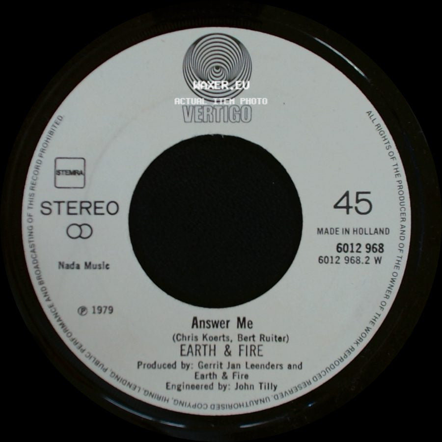 Earth & Fire - Answer Me / Weekend side A