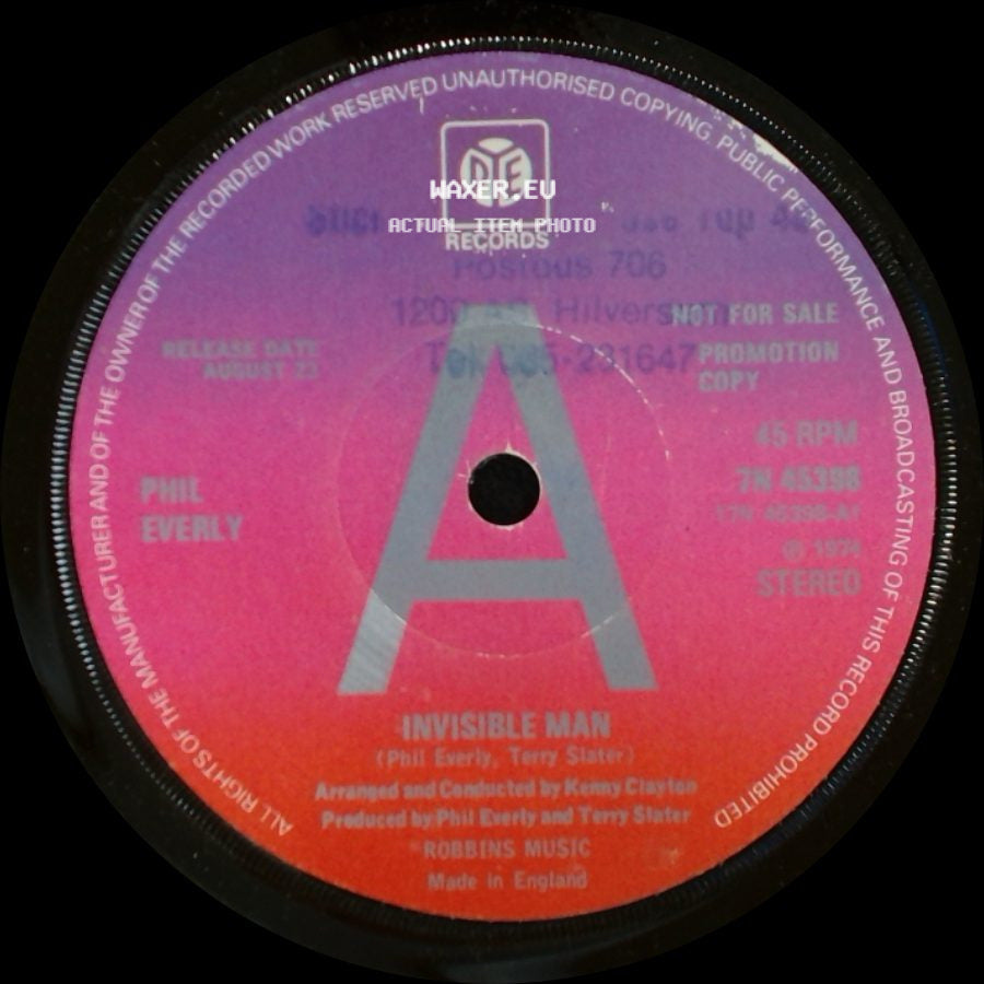Phil Everly - Invisible Man / It's True side A