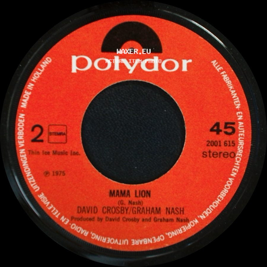 David Crosby/Graham Nash - Carry Me / Mama Lion side B