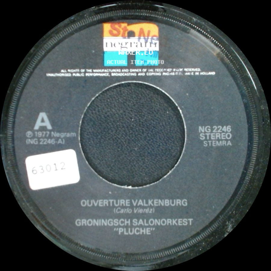 Groningsch Salonorkest "Pluche" - Der Alte Zigeuner / Ouverture Valkenburg side B