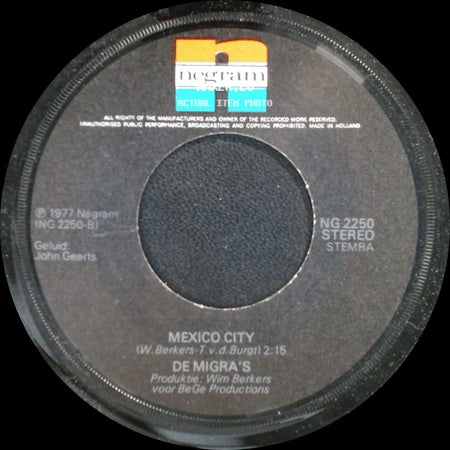 De Migra's - Mexico City / Purperen Heide side A