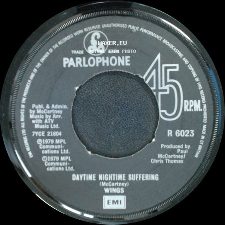 Wings - Goodnight Tonight / Daytime Nighttime Suffering side B