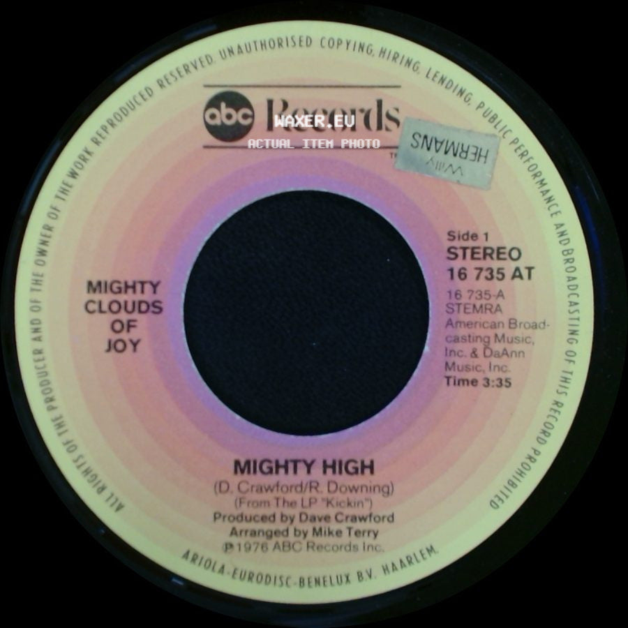 Mighty Clouds Of Joy - Mighty High / Touch Of My Soul side A