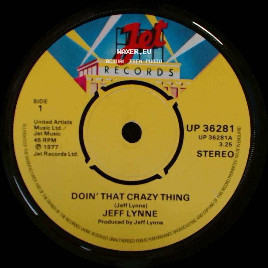 Jeff Lynne - Doin' That Crazy Thing / Goin' Down To Rio side A
