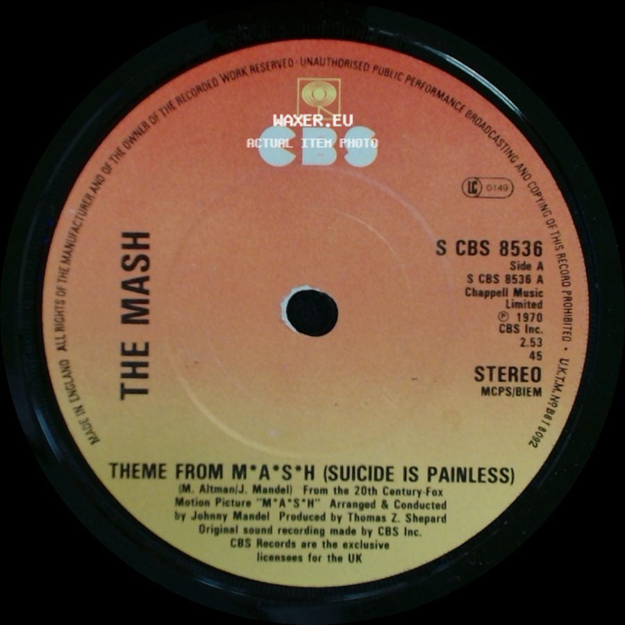 The Mash / Johnny Mandel - Theme From M*A*S*H (Suicide Is Painless) / The M*A*S*H March side A