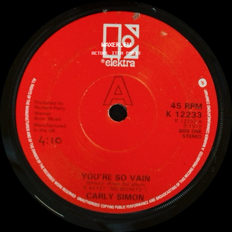 Carly Simon - You're So Vain / Anticipation side A