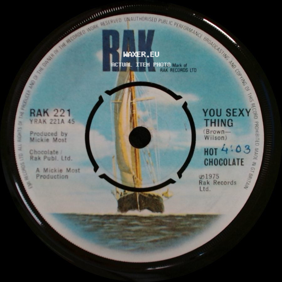 Hot Chocolate / Chocolate - A Warm Smile / You Sexy Thing side B