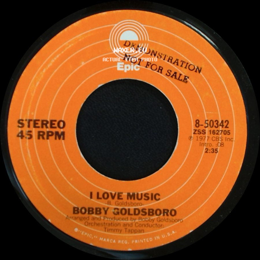 Bobby Goldsboro - I Love Music / Me And The Elephants side A