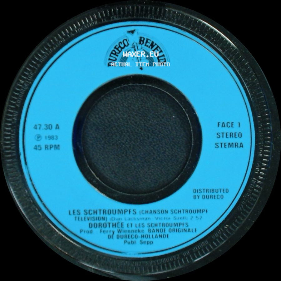 Dorothée Et Les Schtroumpfs - L Ecole Des Schtroumpfs / Les Schtroumpfs (Chanson Schtroumpf Television) side B