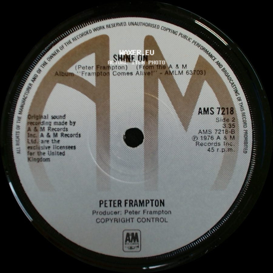 Peter Frampton - Show Me The Way / Shine On side B