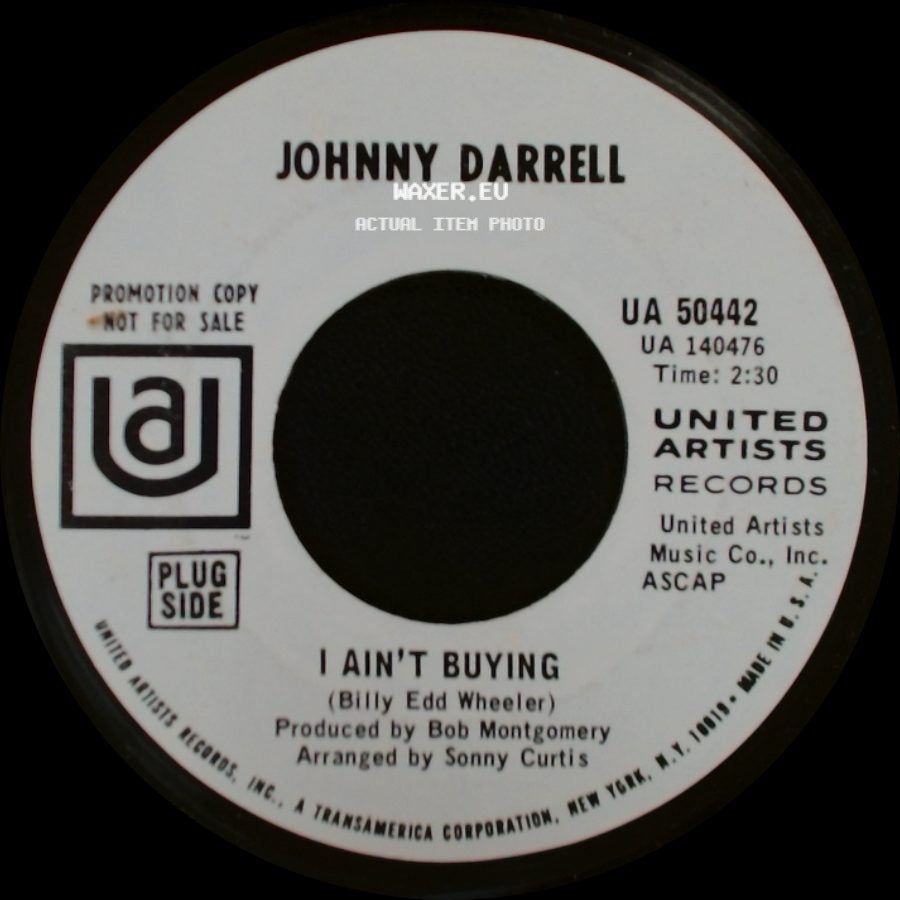 Johnny Darrell - Little Things / I Ain't Buying side B