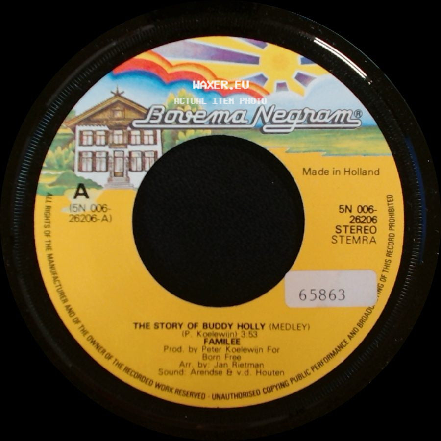 Familiee - When I Wake Up / The Story Of Buddy Holly (Medley) side B