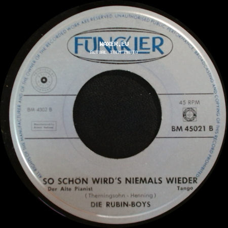 Die Rubin-Boys - So Schön Wird's Niemals Wieder / Salome side A