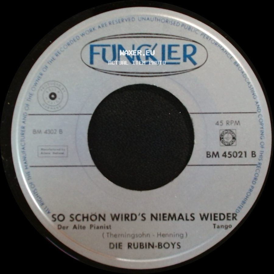 Die Rubin-Boys - So Schön Wird's Niemals Wieder / Salome side A