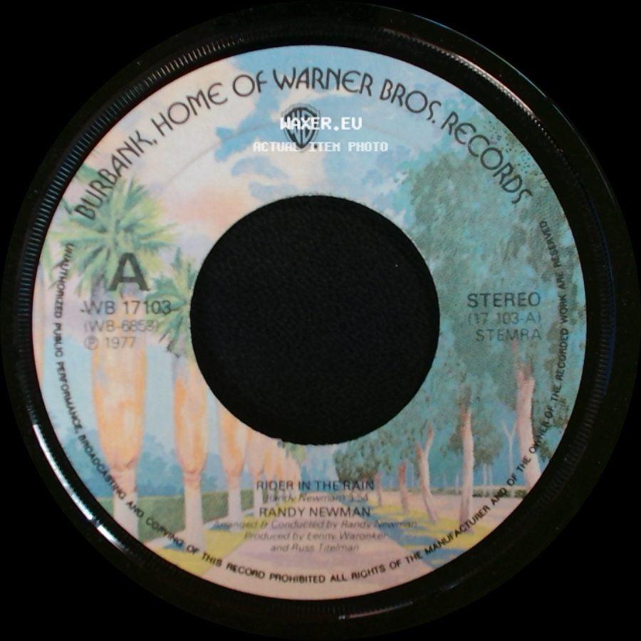 Randy Newman - Kathleen (Catholicism Made Easier) / Rider In The Rain side B