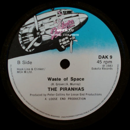 The Piranhas - Easy Come, Easy Go / Waste Of Space side B