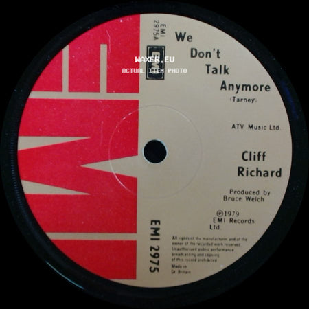 Cliff Richard - We Don't Talk Anymore / Count Me Out side A