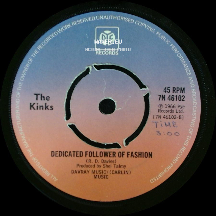 The Kinks - Dedicated Follower Of Fashion / Waterloo Sunset side A