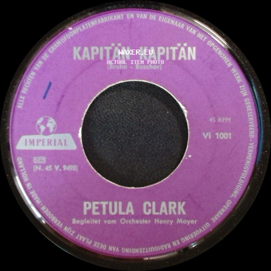 Petula Clark - Kapitän Kapitän / Monsieur side A