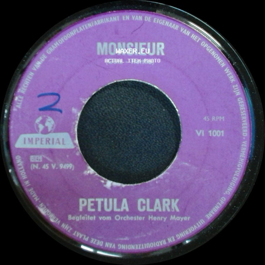 Petula Clark - Kapitän Kapitän / Monsieur side B