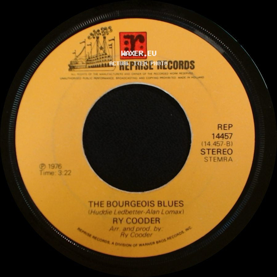 Ry Cooder - He'll Have To Go / The Bourgeois Blues side B