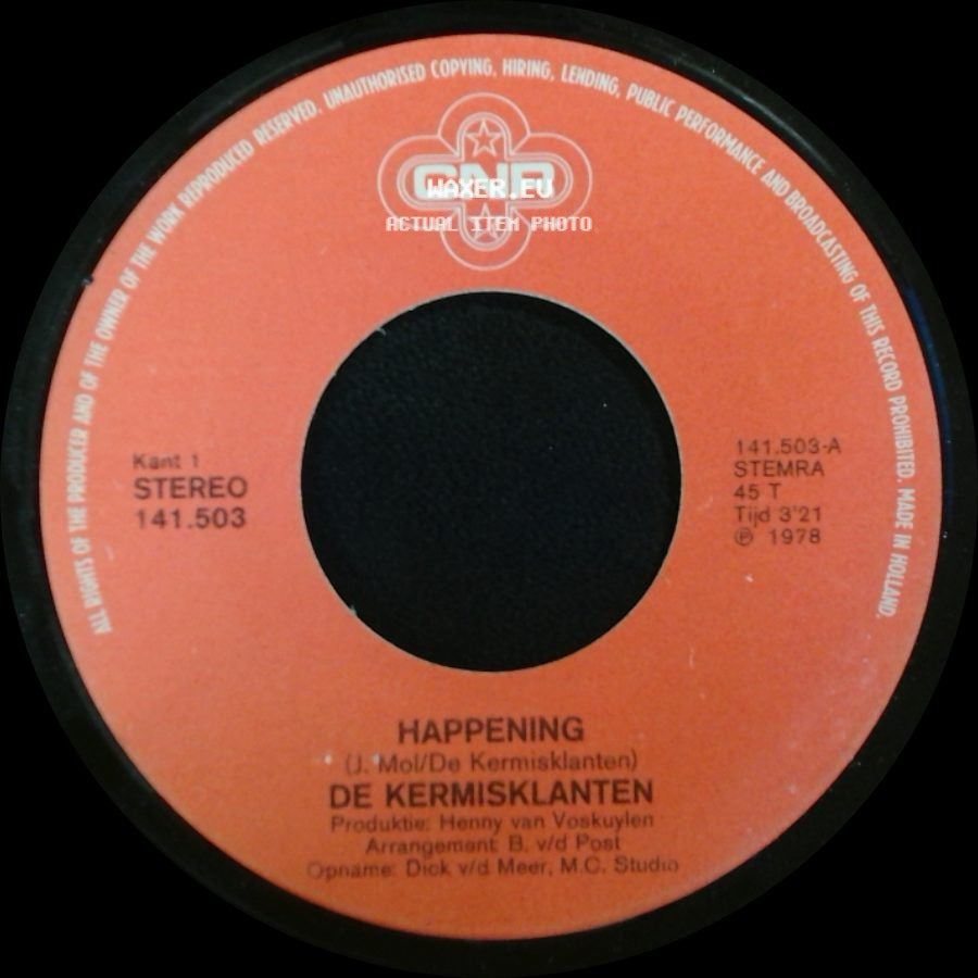 De Kermisklanten - Happening / Crackers side A