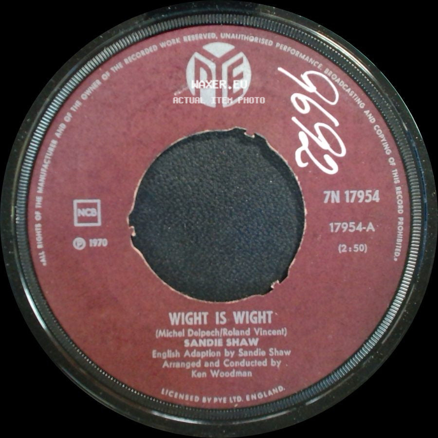 Sandie Shaw - That's The Way He's Made / Wight Is Wight side B