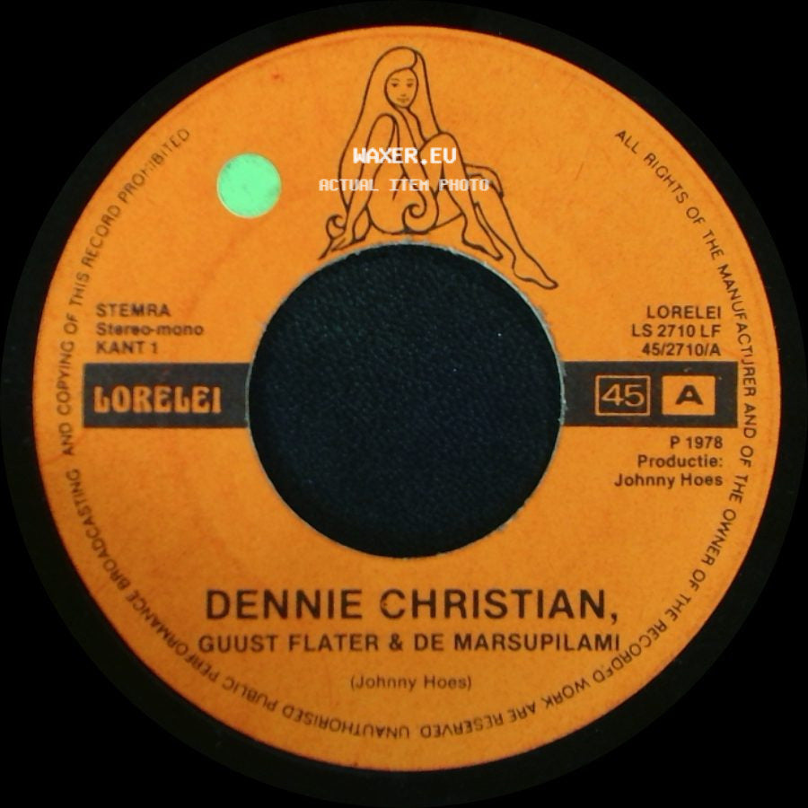 Dennie Christian / Dennie Christian, Guust Flater & De Marsupilami - Dennie's Danklied / Unknown Title B side B