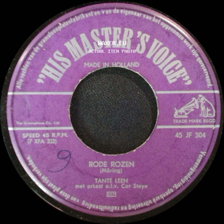 Tante Leen - Rode Rozen / Als Ik Weet Dat Jij Van Mij Houdt (Parla Mi D'amore, Mariù) side A