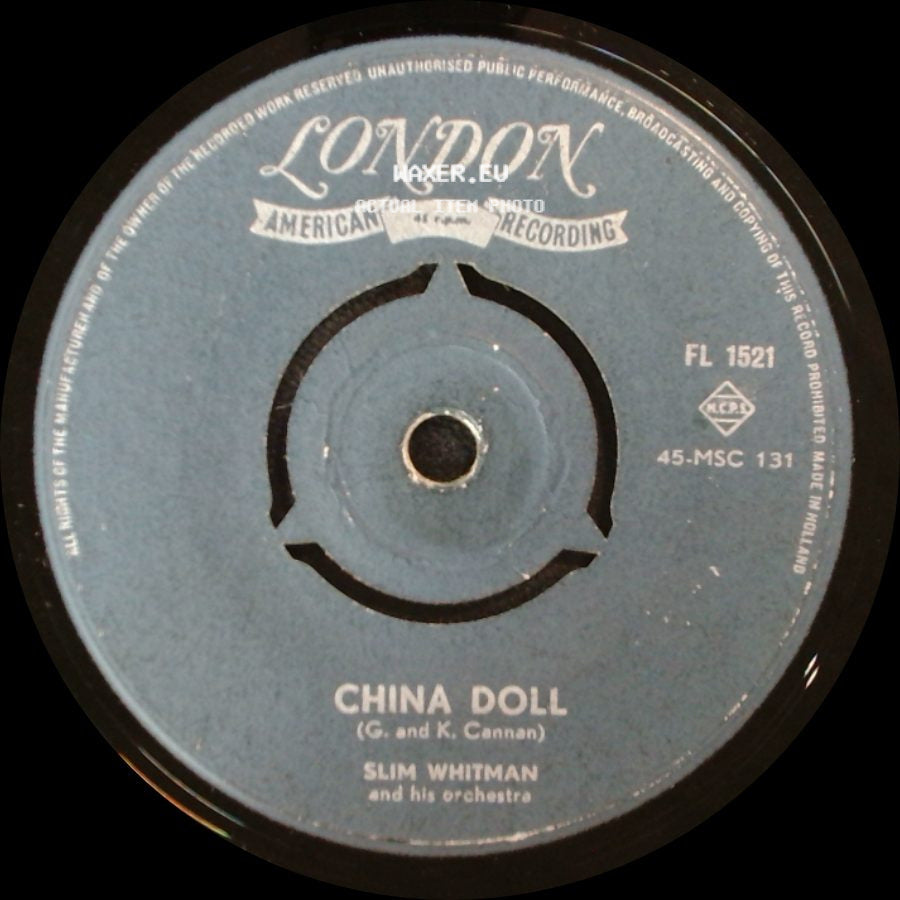 Slim Whitman And His Orchestra - China Doll / Indian Love Call side A