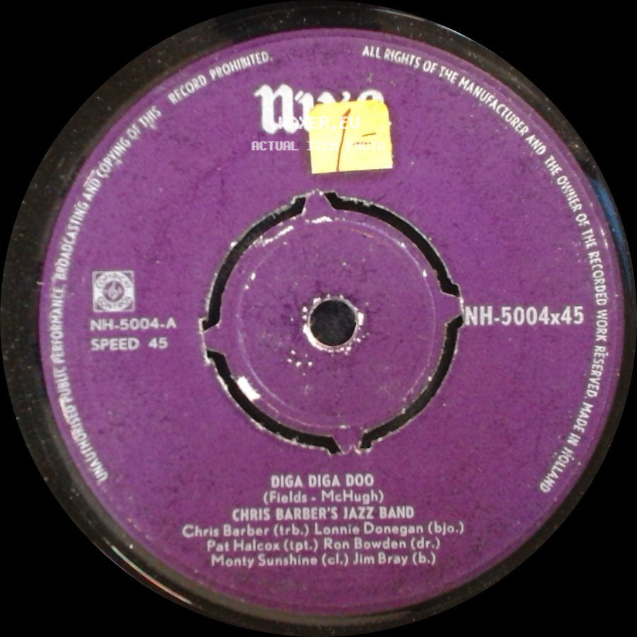 Chris Barber's Jazz Band - Diga Diga Doo / Doin' The Crazy Walk side A