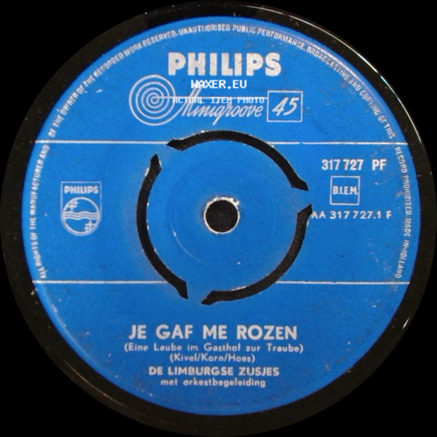De Limburgse Zusjes - Vaarwel M'n Schat / Je Gaf Me Rozen side B