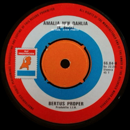 Bertus Proper - Amalia M'n Dahlia / Mijn Schuiftrompet side A