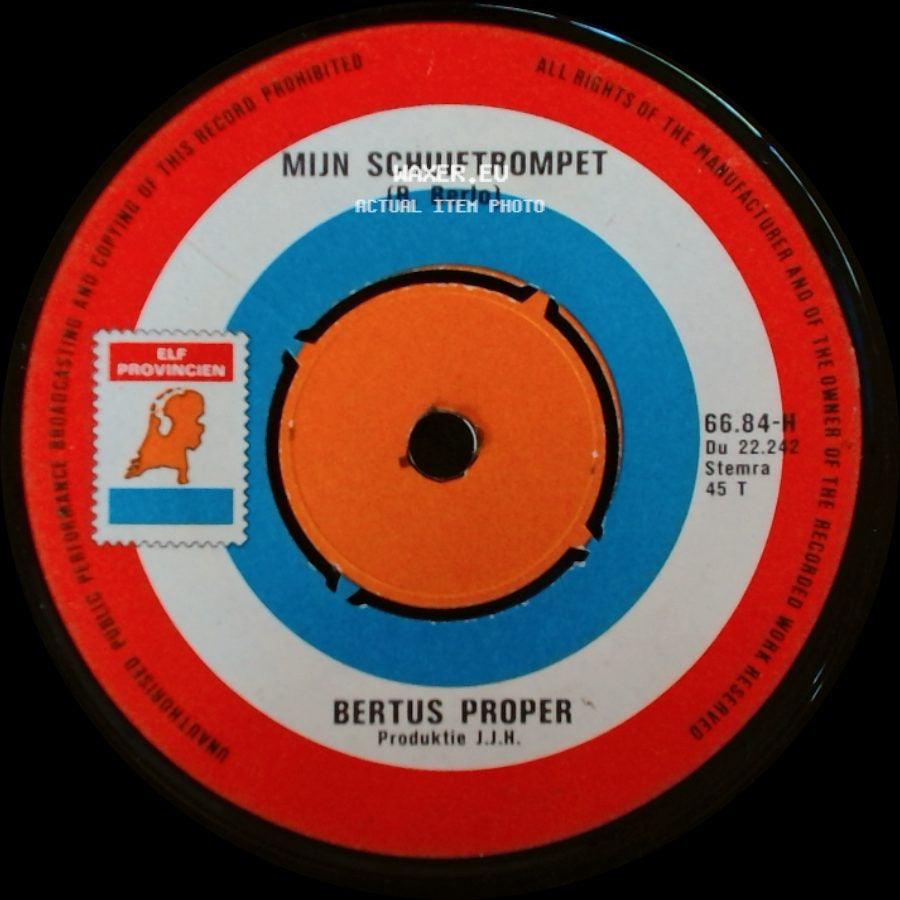 Bertus Proper - Amalia M'n Dahlia / Mijn Schuiftrompet side B