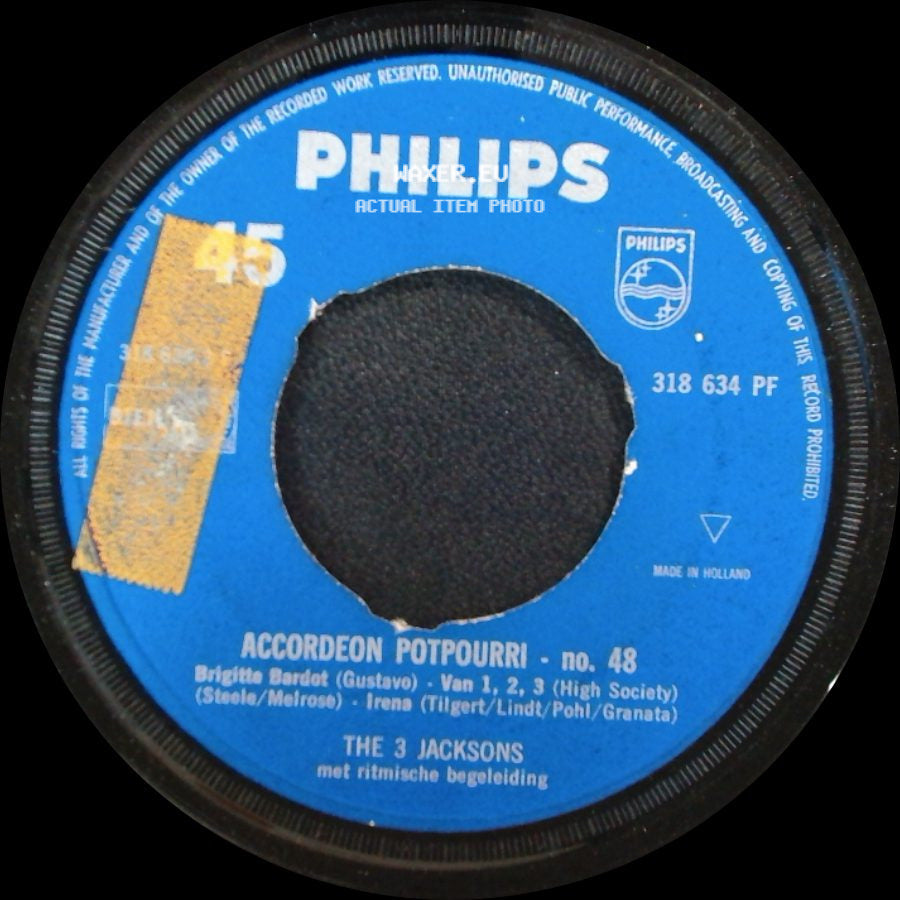 The 3 Jacksons - Accordeon Potpourri - No. 48 / Accordion Potpourri - No. 48 side A