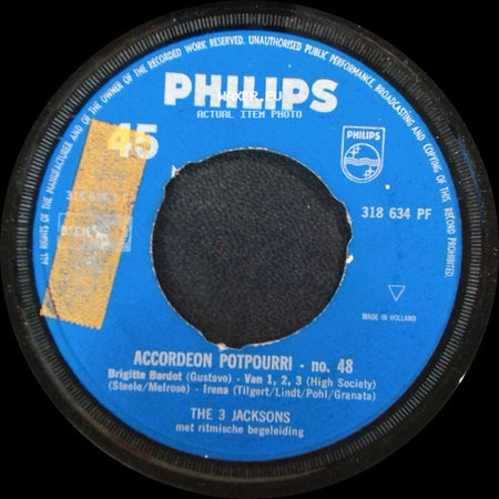 The 3 Jacksons - Accordeon Potpourri - No. 48 / Accordion Potpourri - No. 48 side A