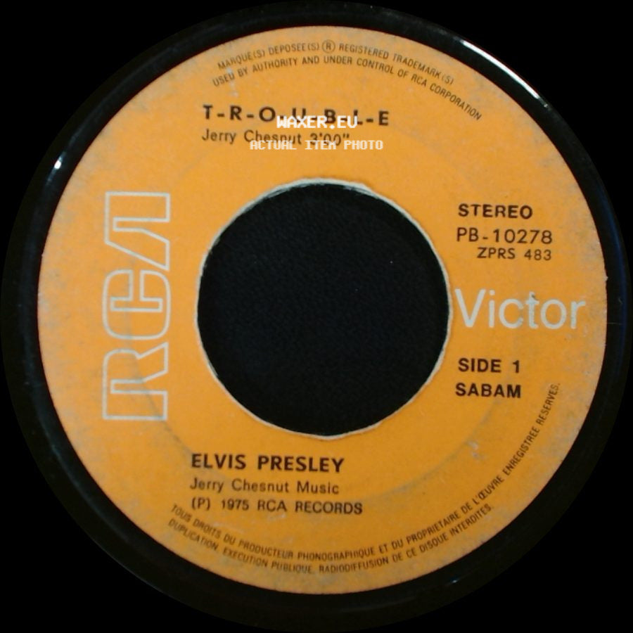 Elvis Presley - T-R-O-U-B-L-E / Mr. Songman side A