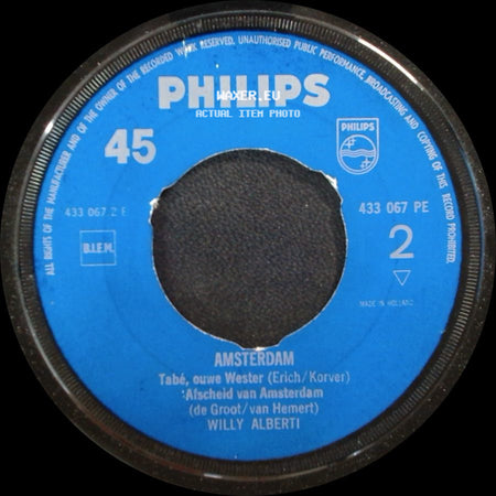 Willy Alberti - Amsterdam / Amsterdam side B