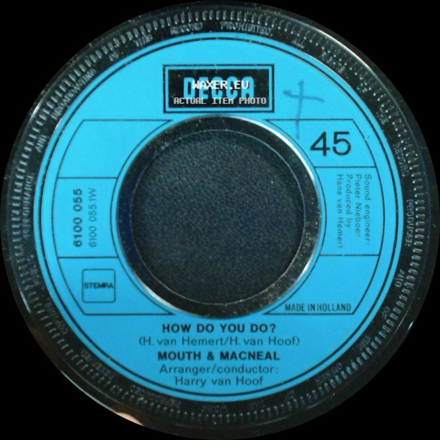 Mouth & Macneal - Land Of Milk And Honey / How Do You Do? side B
