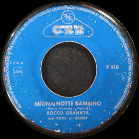 Rocco Granata - Wenn Die Sonne Scheint (Il Sole Dell'amore) / Buona Notte Bambino side B