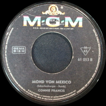 Connie Francis - Lili Marleen / Mond Von Mexico side B